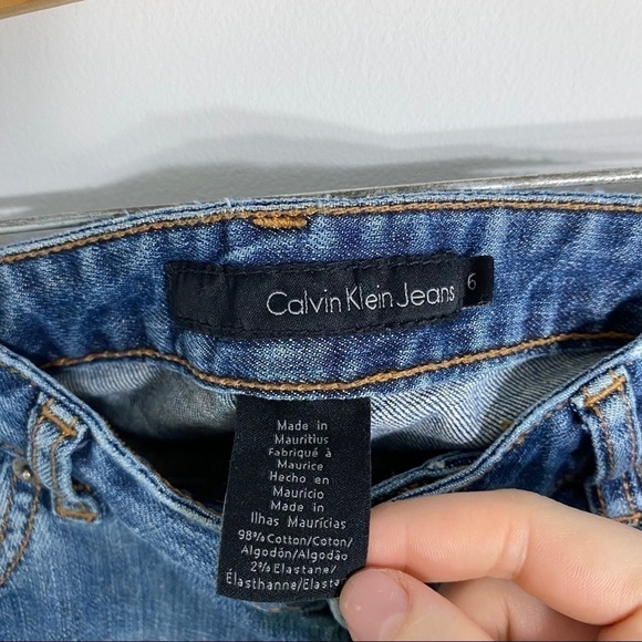 Vintage Calvin Klein Boot Cut Jeans Sz 6 Women’s - Picture 8 of 10